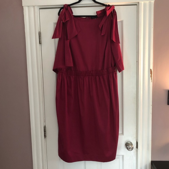 Eloquii Bow Tie Cold Shoulder Dress - Picture 4 of 9